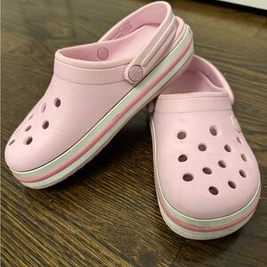 CROCS Kids Pink Slip-On Sandals